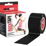 RockTape black roll next to box.