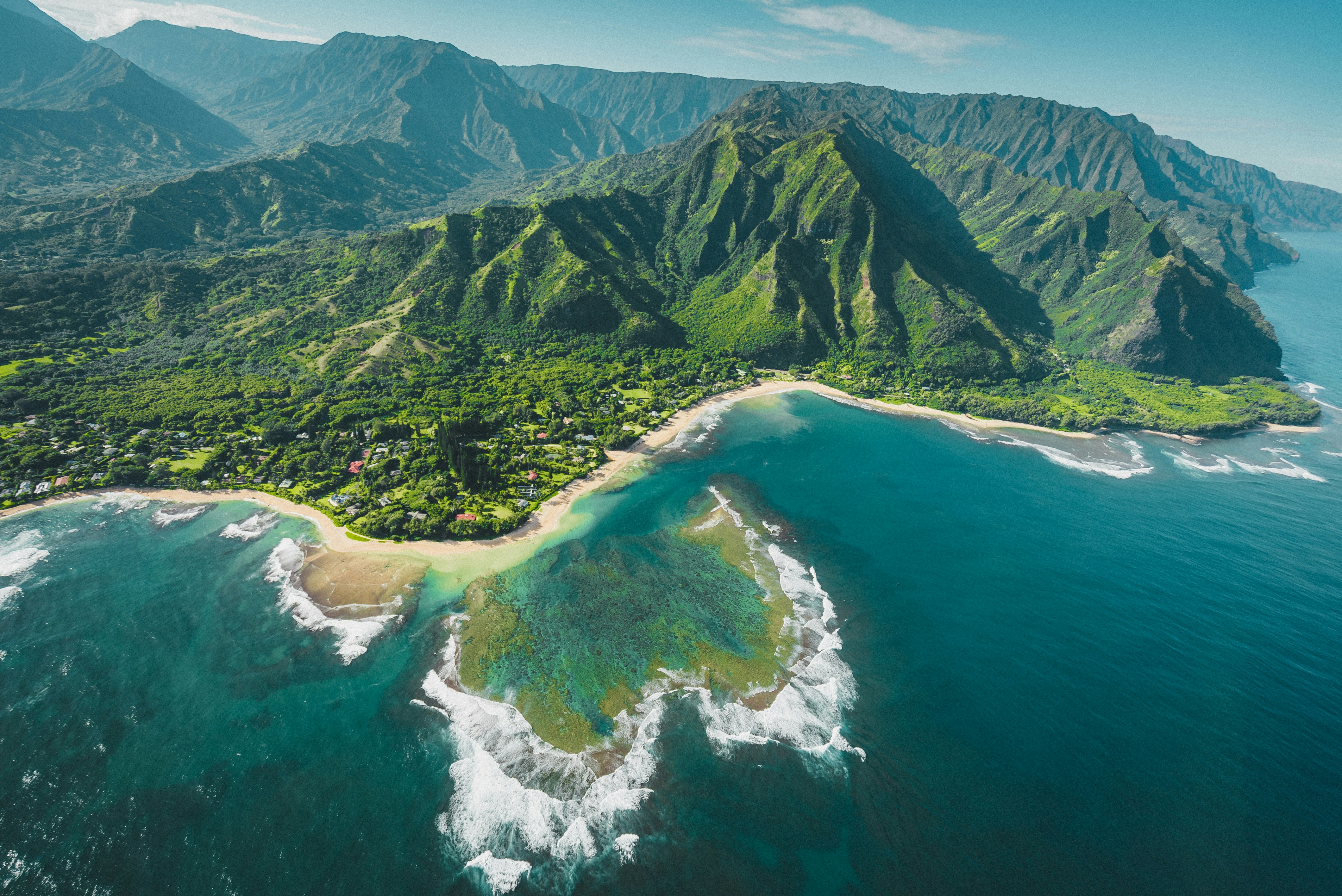 the Napali Coast on the island of Kauai in Hawaii. 
